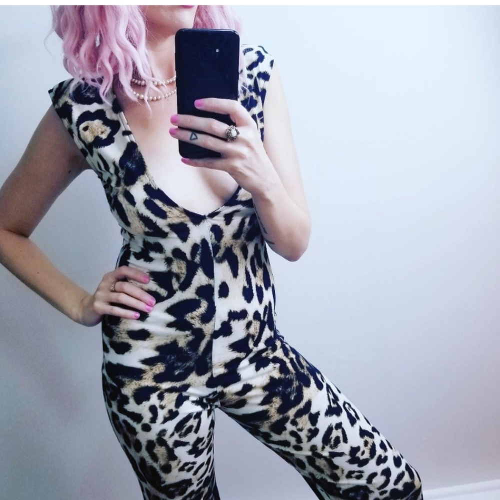 Stylish Leopard Print Jumpsuit